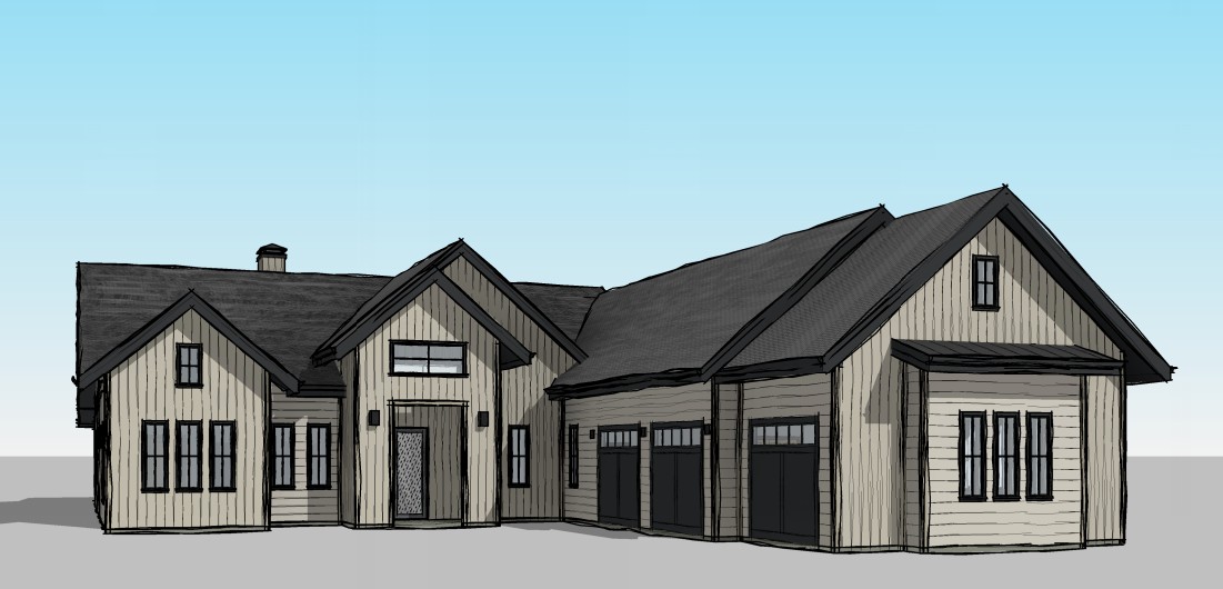 Custom home design project by Finch Designs in Sandpoint, Idaho
