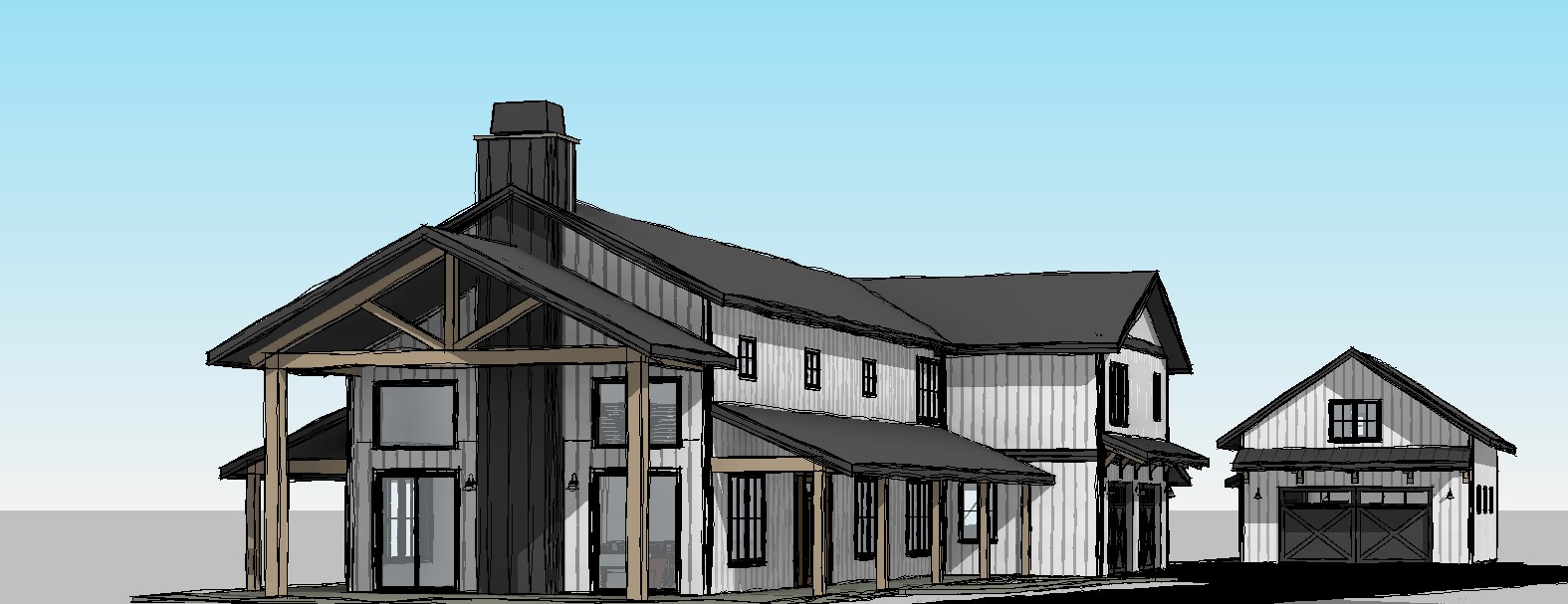 Custom home design project by Finch Designs in Sandpoint, Idaho