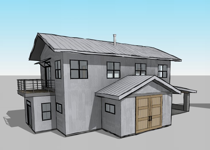 Custom home design project by Finch Designs in Sandpoint, Idaho