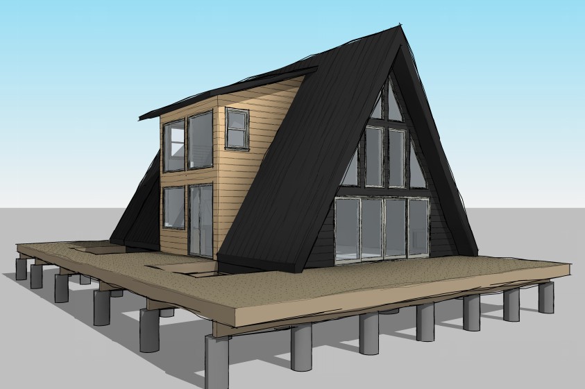 Custom home design project by Finch Designs in Sandpoint, Idaho
